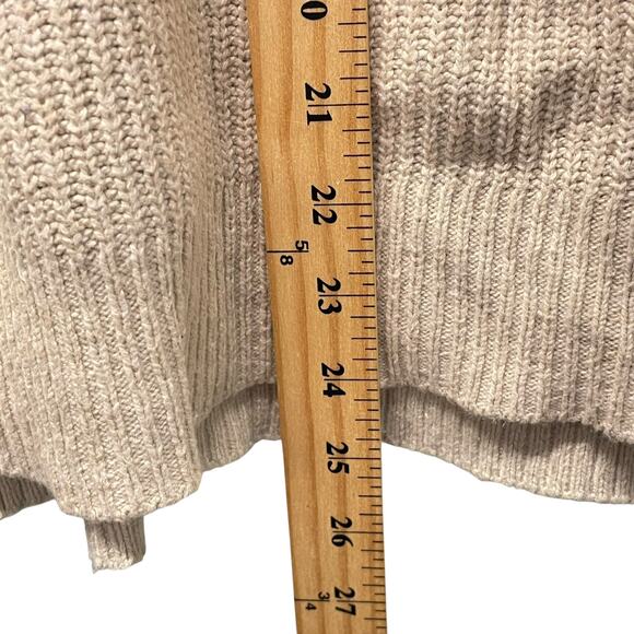 Madewell Thompson Pullover Pocket Sweater Tan Light Brown M - Picture 5 of 8